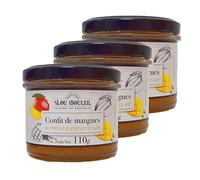 Lot 3x Confit de mangues au Piment d'Espelette AOP - Lou soleil - pot 110g