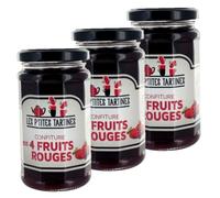 Lot 3x Confiture aux 4 fruits rouges - Pot 265g