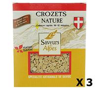 Lot 3x Crozets nature - Saveurs des Alpes - boîte 400g