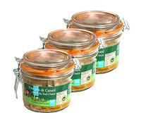 Lot 3x Foie gras de canard entier du Sud Ouest IGP - La Ferme du Puntoun - bocal : 300g