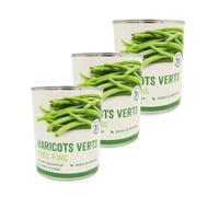 Lot 3x Haricots verts très fins - Conserve 800g