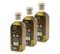 Lot 3x Huile d'olive Bio extra vierge non filtrée - bouteille 500ml