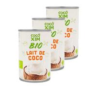 Lot 3x Lait de coco BIO - Boîte 400ml