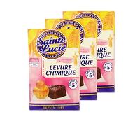 Lot 3x Levure chimique - Sainte Lucie - 5 sachets 10g