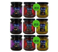 Lot 3x Lot 3x180g - Tapenadine noire + Tapenadine verte + Confinade de tomates - Les Saveurs de Savino