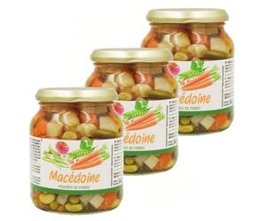 Lot 3x Macédoine de légumes - Bocal 340g