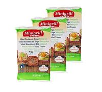 Lot 3x Mini biscottes au blé intégrale - Minigrill - sachet 90g