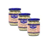 Lot 3x Moutarde à l'ancienne - Reine de Dijon - pot 190g