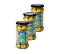 Lot 3x Olive verte entière goût anchois - Bocal 300g