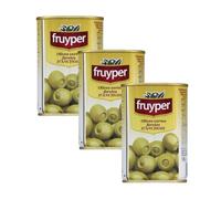 Lot 3x Olives farcies anchois - Fruyper - boite 130g
