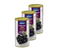 Lot 3x Olives noires entières - Boîte 345g