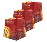 Lot 3x Panettone aux pépites de chocolat et fourré à la crème chocolat - Boîte 500g