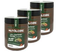 Lot 3x Pâte à tartiner noisette et caramel Nutôloire - Pot 570g