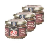 Lot 3x Pâté de campagne au poivre de Sichuan - Label Rouge - Pot 180g
