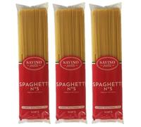 Lot 3x Pâtes Spaghetti n°5 - Paquet 500g