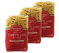 Lot 3x Pâtes Tubetti Lisci n°170 - Paquet 500g