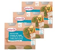 Lot 3x Pot légumes et cabillaud - 2x200g - Pack 400g