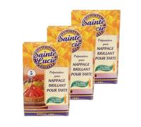 Lot 3x Préparation nappage pour tarte - 5 sachets de 10g