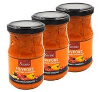 Lot 3x Sauce poivrons aubergines parmesan - Bocal 190g