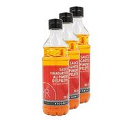 Lot 3x Sauce vinaigrette au piment d'Espelette - Bouteille 350ml