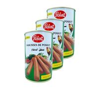 Lot 3x Saucisses de poulet - Conserve 425g