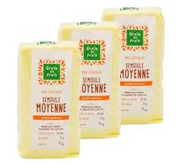 Lot 3x Semoule moyenne - Paquet 1kg