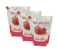 Lot 3x Sucre blanc en poudre - mi perla - 750g
