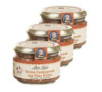 Lot 3x Terrine campagnarde aux fines herbes - Pot 200g