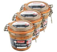 Lot 3x Terrine de campagne au piment d'Espelette - Label Rouge - Bocal 180g