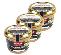 Lot 3x Terrine de foie de volaille au Cognac - Bocal 180g
