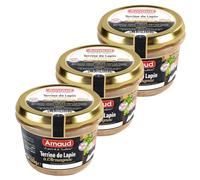 Lot 3x Terrine de lapin à l'Armagnac - Bocal 180g