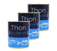 Lot 3x Thon naturel entier - Boîte 800g