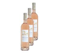 Lot 3x Vin rosé A - AOP - Provence - Bouteille 750ml