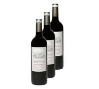 Lot 3x Vin rouge Haut Médoc AOC - Bouteille 750ml