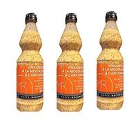 Lot 3x Vinaigrette à la moutarde à l'ancienne - Marcel Recorbet - bouteille 500ml