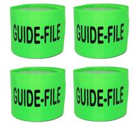 Lot 4 Brassards De Sécurité Haute Visiblité - Guide-File - Vert Fluo