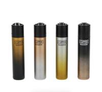 Lot 4 briquets Clipper Classic Large Rechargeable Pierre remplaçable - Crystal Gradient Premium + 1 Cadeau RLBSL Offert !
