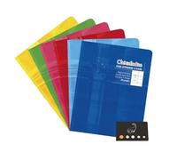 Lot 4 Cahiers 17 * 22 cm Double Ligne 3mm Avec Interligne 32 Pages + 1 Index Adhesif Blumie (4 * Double Ligne)