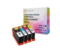 Lot 4 cartouches compatible pour LEXMARK Intuition S500 S505 PINNACLE Pro901 Platinium Pro900 Pro905