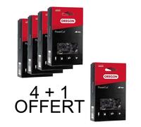 Lot 4 Chaines + 1 offerte Oregon 95TXL066E Pas : .325" Jauge : 1.3 Maillons : 67 - SpeedCut™