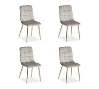 Lot 4 chaises oeuf - crème