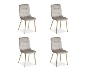 Lot 4 chaises oeuf - crème