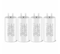 Lot 4 Condensateurs 3,3 µF avec Mousses pour Moteur de Volet Roulant SOMFY 10 Nm - Compatibles avec Moteurs Tubulaires nécessitant des Cosses Faston 2,8 mm - MECO