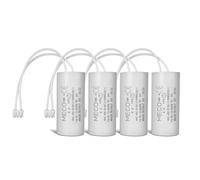 Lot 4 Condensateurs 4 uF Moteur Volet Roulant BUBENDORFF - Condensateur avec Connecteur JST pour Réparation Pro de Volet Roulant - Haute Qualité & Longue Durée de Vie - Fond Plat 450V - MECO