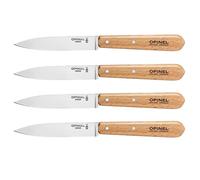 Lot 4 couteaux office lames lisses inox 10 cm couleur naturel Opinel
