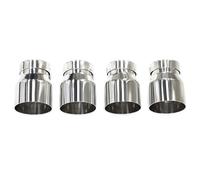 Lot 4 Embouts D'échappement Acier Inoxydable Pour BMW F87, Pour M2, F80, Pour M3, F82, F83, Pour M4 Embout D'échappement À Prise Directe Tuyau D'échappement Voiture(Argent)