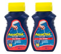 Lot 4 en 1 Aquachek Brome Bandelettes de test pour piscine et jacuzzi Spa Eau - 2 x 50 ct bouteilles (100 tests Total)