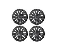 Lot 4 Enjoliveurs De Roue De Rechange Style Tempête pour Tesla pour Model pour Y 2020-2024, 19 Pouces, Accessoire(Blade Style Black)