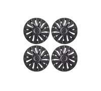 Lot 4 Enjoliveurs De Roue De Rechange Style Tempête pour Tesla pour Model pour Y 2020-2024, 19 Pouces, Accessoire(Storm Style Black)