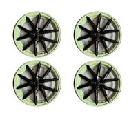 Lot 4 Enjoliveurs Roue De Voiture 18 Pouces pour Tesla pour Model 3 (2017-2023), Accessoires De Remplacement(Avocado Green)